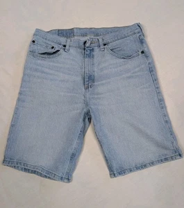 Vintage Wrangler Jeans Shorts Größe 32x10 blau Denim Baggy helle Waschung Y2K - Bild 1 von 7