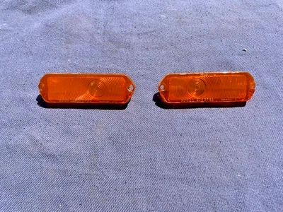 1963 Chevrolet Impala Biscayne Bel Air NICE USED Park Light Lamp Lens Pair - Image 1 of 4