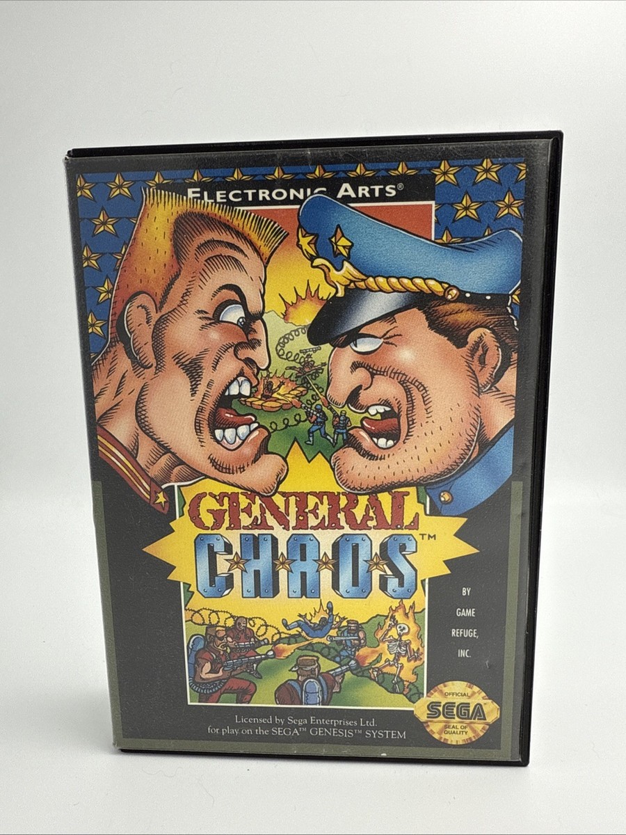 General Chaos【完品・中古美品・genesis北米版】 General Chaos (Sega Genesis) COMPLETE w/ Box manual game
