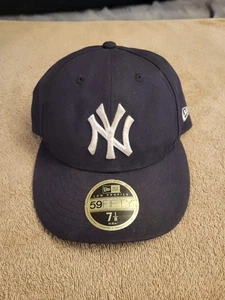 Cappello Berretto New York Yankees New Era 59Fifty Fitted Taglia 7 1/8 Nero MLB Baseball - Foto 1 di 10