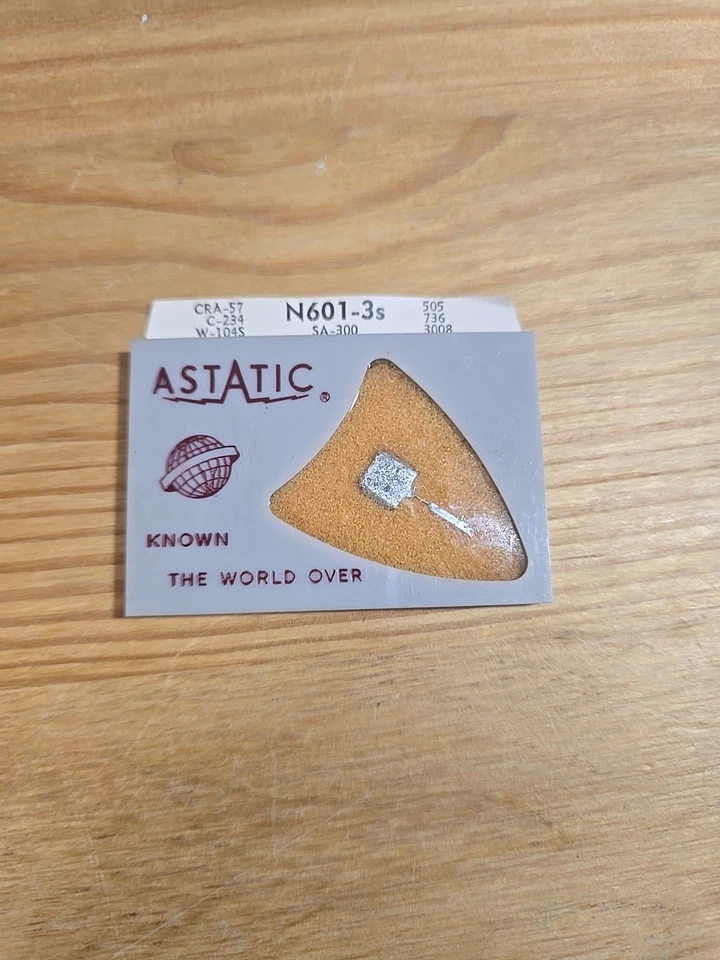 Record player cartridge stylus needle -N601-3S (SA-300) -ASTATIC - Image 1 of 3