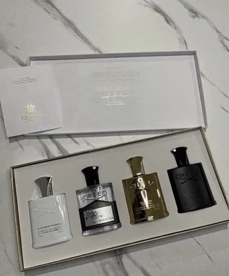 Creed 4 x 30 мл аромат подарочный набор | Aventus, серебро, Millesime, зеленый ирландский - Изображение 1 из 2