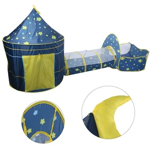Tenda da Gioco 3 IN 1 per Bambini Castello Mago Cielo Stellato Indoor Outdoor - Foto 1 di 15
