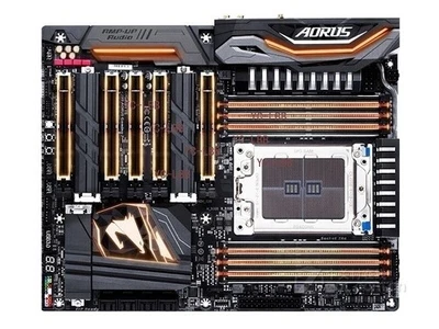 GIGABYTE X399 AORUS Gaming 7 AMD X399 DDR4 Socket TR4 ATX Motherboard - Image 1 of 4