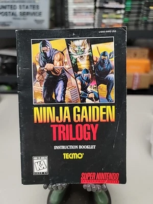 Ninja Gaiden Trilogy SNES solo folleto de instrucciones, Super Nintendo Foto 1 de 2