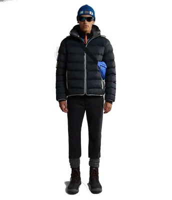  Winterjacke Bomber Bubble Padded Jacket HERREN Napapijri A-SHACKLETON Hoodie  - Bild 1 von 4