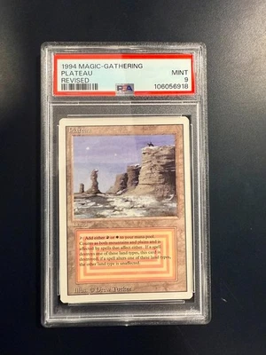 1994 Magic Gathering Plateau Revised Mint - PSA Grade 9 - Image 1 of 4
