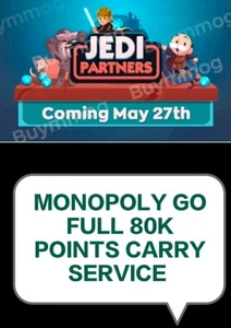 1x Slot - 8 Hours Jedi Partners( Mono_poly ) Partner EVENT 👑; Full 80k Carry - Picture 1 of 1