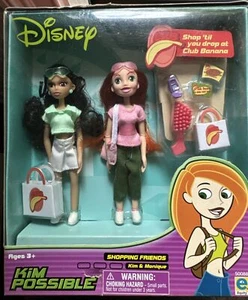 Disney Kim Possible Shopping Friends Kim & Monique 4" dolls NEW Equity Marketing - Picture 1 of 6