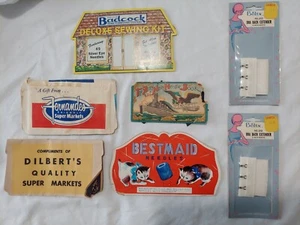 Vtg Lot SEWING NEEDLE Cards Crafting Misc ADVERTISING WWII - Picture 1 of 3