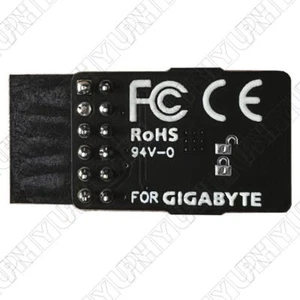 TPM 2.0 Module fit for GIGABYTE GC-TPM2.0 SPI TPM Module (12 Pin 12-1) - Photo 1/5