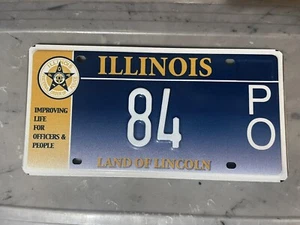 ILLINOIS LICENSE PLATE 84 PO LOW NUMBER - Picture 1 of 1