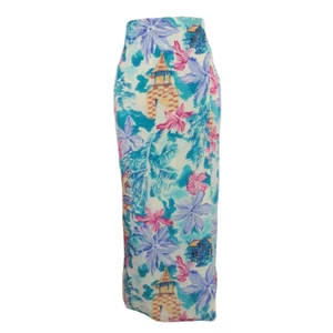 Falda Envolvente De Colección Colecciones Internacionales Oriental Gráfico Floral Estampado Midi 14 - Imagen 1 de 7