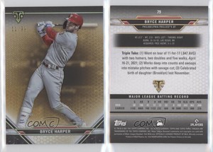2021 Topps Triple Threads Gold /99 Bryce Harper #79