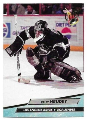 KELLY HRUDEY 1992-93 FLEER ULTRA CARD NM-MT CONDITION - Image 1 of 2