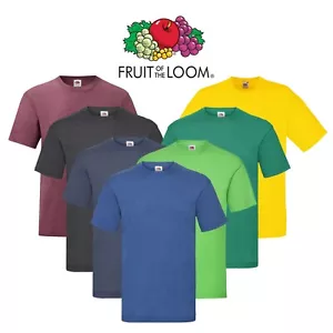 5 or 3 Pack Mens Fruit Of The Loom T Shirt Cotton Plain Tee Shirts S-5XL - Picture 1 of 21