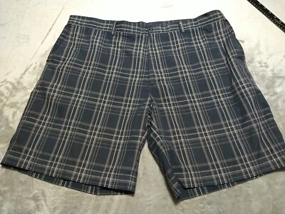 Pantalones Cortos Alan River Hombre W42 L9.5 Negro Cuadros Chino Golf Clásico Activo  Foto 1 de 4