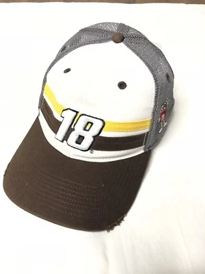 Kyle Busch #18 M&M's Joe Gibbs Racing NASCAR Trucker Cap Hat NWT - Image 1 of 4