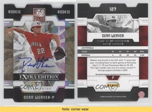 2009 Donruss Elite Extra Edition Status Gold Signatures /5 Dean Weaver #127 Auto