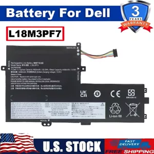 L18M3PF7/L18M3PF6/L18L3PF3 Battery For Lenovo Ideapad L18C3PF7 L18L3PF2 S340 New - Picture 1 of 12