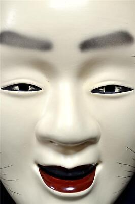 Japanese Traditional Noh Mask JUHROKU (十六) Kagura Kabuki Bugaku Samurai Youth • 79.35$