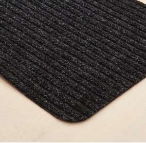 Black Door Mat Floor Mat Welcome Mat Entrance Mat Bathroom Mat Kitchen - Picture 1 of 3