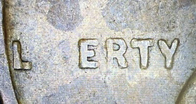 1936 Lincoln Wheat Cent Struck Thru Grease Or Clogged Die - Image 1 of 3