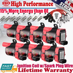 Ignition Coils Bobinas Spark Plug For Chevy LS Silverado GMC 5.3/6.0L UF262 D585 - Picture 1 of 12