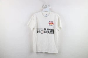 Vintage Y2K Adidas Boys Large Spell Out MLS New York Red Bull Soccer T-Shirt - Picture 1 of 14