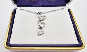 Landstroms Black Hills Gold Sterling Silver Triple Heart Pendant FAST SHIPPING - Picture 1 of 3