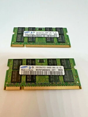 4GB 2x2GB iMac RAM pc2-6400s-666-12-e3 APPLE MacBook Pro iMac Mac Mini Memmory - Image 1 of 2