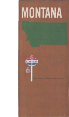 Standard Oil Road Map Montana Advertising - Image 1 of 2