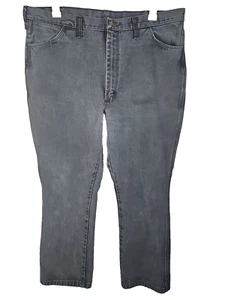 Vintage Wrangler 945BLK Jeans Sz 42X32 (40X30) USA Scovill Zip Men’s Regular Fit - Picture 1 of 9