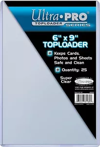 Ultra Pro 6 X 9 Top Loader Card Holder for Baseball, Football,Basketball TOPLOAD - Picture 1 of 1