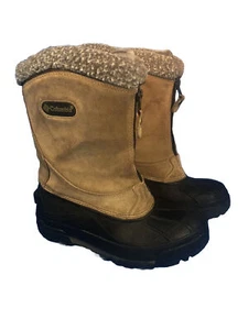 Columbia Bugazip Junior BY1240-250 Snow Cold Weather Faux Fur Lined Boots Size 4 - Picture 1 of 24