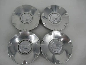 Center Caps Hubcaps Cadillac CTS STS Chrome 9594374 OEM Wheel 4587 - Picture 1 of 3