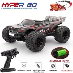MJX 2.4G 4WD 16210 Hyper Go 1/16 2S LiPo Brushless RC Car Truck Toys +70klm/hr - Foto 1 di 23