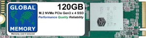 120GB M.2 2280 PCIe Gen3 x4 NVMe SSD FOR LAPTOPS, PCs, SERVERS, WORKSTATIONS - Picture 1 of 2