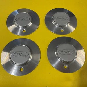 (4) Eagle Alloys Metal Custom Center Cap # N/A, 5 7/8 Inches On Backside. - Picture 1 of 11