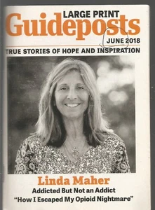 Large Print Guideposts June 2018 Linda Maher Addicted But Not An Addict - Picture 1 of 1