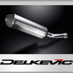 Aprilia Tuono 2003-2004 Delkevic Slip On 13.5" X-Oval Titanium Exhaust Muffler - Picture 1 of 5
