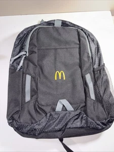 Mochila negra 18 pulgadas logotipo de empresa McDonald's ¡NUEVA! - Imagen 1 de 3