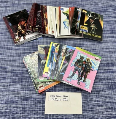 Полный базовый набор из 140 коллекционных карт Star Wars Galaxy 1993 TOPPS почти как новые - Изображение 1 из 4