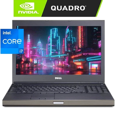 17.3" Dell Precision Laptop PC: Intel i7 (16GB RAM - 512GB SSD) Windows 10 Pro! - Image 1 of 4