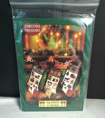 Mumm's The Word Christmas Treasures Pattern Penstitch Applique Debbie Mumm 1993 - Image 1 of 3