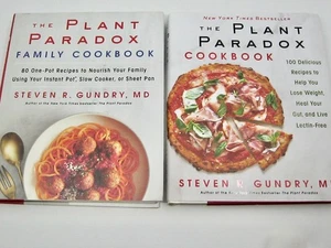 2 Plant Paradox Cookbooks by Steven R Gundry Family Nutrition Diet Recipes - Picture 1 of 9