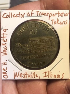 Ficha de miembro - Fichas de transporte de coleccionista - Ore Vackatta Westville, IL - Imagen 1 de 5