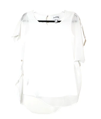 Joseph Ribkoff Mujer 8 Blanco Top Ligero Capas Flowey Resort Cruise Foto 1 de 4