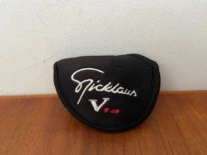 Jack Nicklaus V18 Mazo Putter Cabeza Cubierta Negro Sujetador Táctil - Imagen 1 de 3