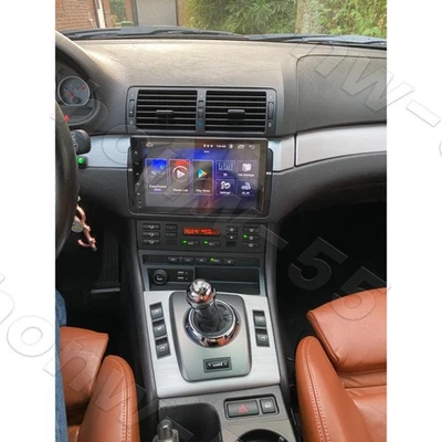 9" Car Stereo Radio GPS Navi Fit For Apple Carplay Android For BMW 3 M3 1998-06 Foto 1 de 4